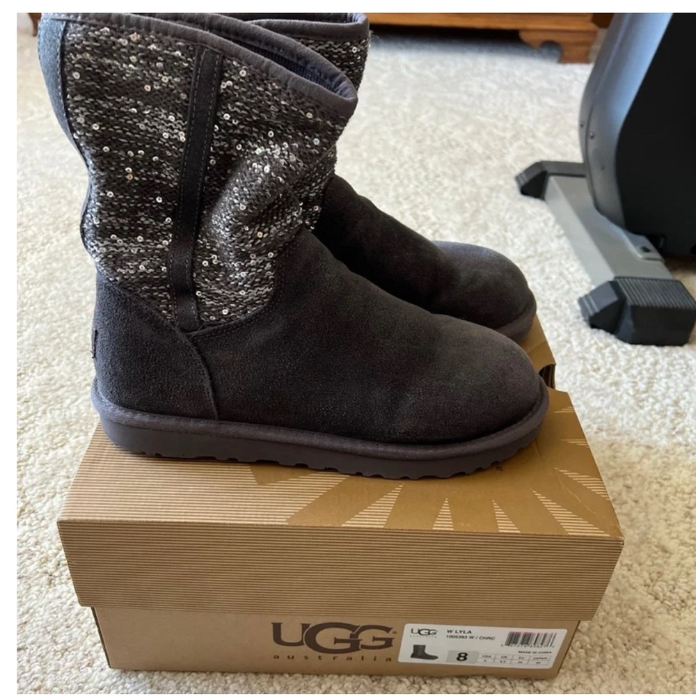 Ugg Lyla Sequin Boot Size 8 - image 1